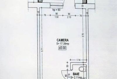 Garsoniera dubla cu balcon - zona  CET - 9