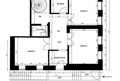 Casă cu 5 camere cu Canalizare în Ultracentral - 2