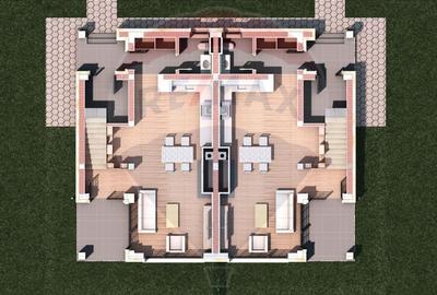 Teren 1600 mp cu proiect & autorizatie, Chalet Duplex Rasnov Glajerie - 7