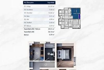 Variante apartamente 2 camere cartier nou zona Mehala - ID V4927 - 12