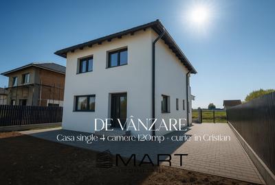 Casa individuala la stadiul de alb - Cristian, cartier nou, priveliste - 1
