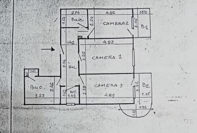 Apartament 3 camere, etajul 1, Gara- Fostul Billa - 1