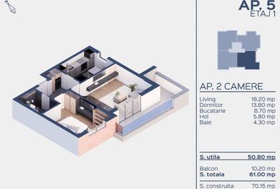 Apartament cu 2 camere decomandat în Prelungirea Ghencea - 7