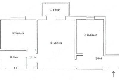 Apartament cu 2 camere semidecomandat în Olimpia-Stadion - 7