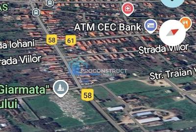 Teren Construcții intravilan de 588 mp, în Giarmata - 1