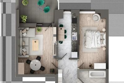 Apartament cu 2 camere decomandat în Alexandru cel Bun - 5