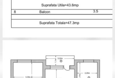 Apartament cu 2 camere semidecomandat în Central - 11