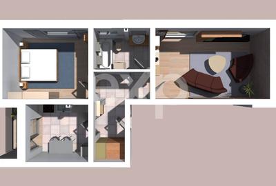 Apartament cu 2 camere decomandat în Trivale - 20