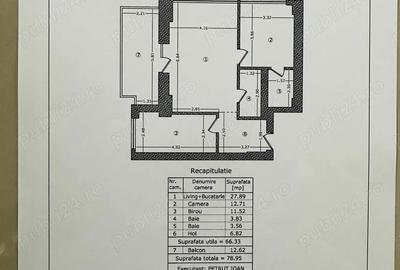 Apartament cu 3 camere decomandat în Barbu Văcărescu - 1