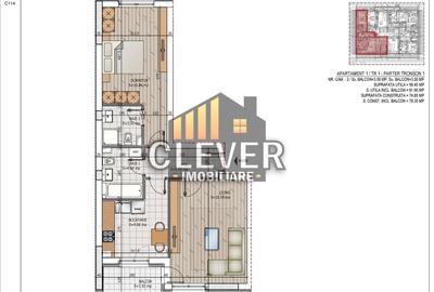 Direct Dezvoltator: Apartament Modern 62mp | 2 bai | Comision 0 - 3