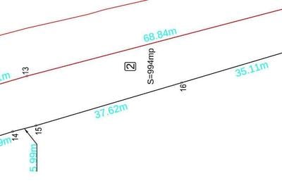 Teren de 994 mp, în Luna
