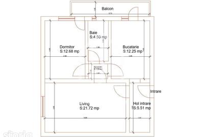 Apartament cu 2 camere decomandat în Central
