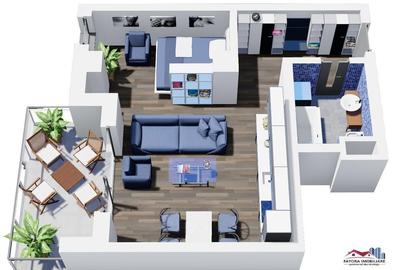 Apartament 1 Camera Tip A1.4 de in Ansamblul Green Residenc Apartament 1 Camera Tip A1.4 de in Ansamblul Green Residenc - 2