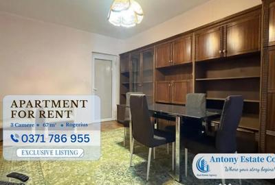 Apartament cu 3 camere semidecomandat în Rogerius