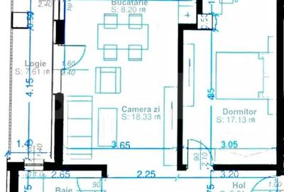 Apartament cu 2 camere semidecomandat în Aradului