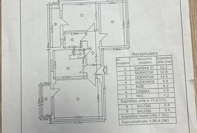 Apartament cu 3 camere decomandat în Central - 2