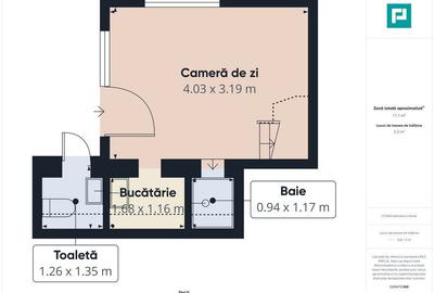 Casă cu 2 camere cu Teren 1462 Mp în Central - 1