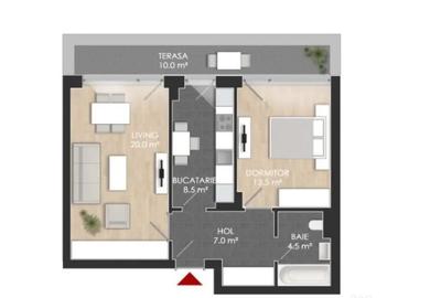 Apartament cu 2 camere decomandat în Străulești - 4