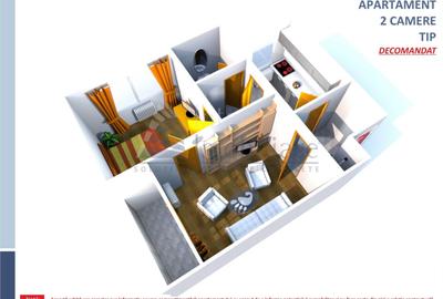 Apartament cu 2 camere circular în Podu Roș - 1