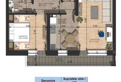 Apartament cu 2 camere în Pietroasa - 7