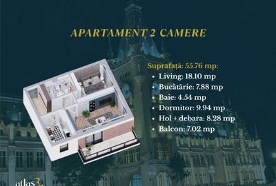 Apartament cu 2 camere în Galata - 2