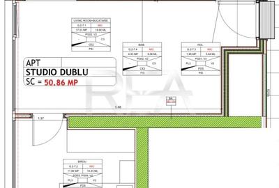 Studio Dublu mobilat si utilat la 12 min Metrou Pipera - 8