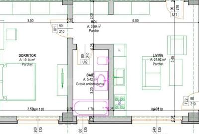 Apartament cu 2 camere decomandat în Rădăuți