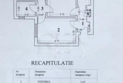 Apartament cu 3 camere decomandat în Rahova