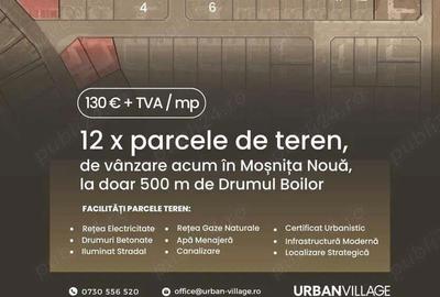 Teren de 637 mp, în Moșnița Nouă