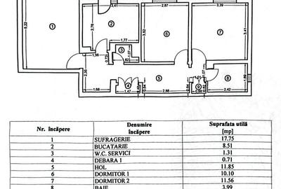 EXCLUSIVITATE - Apartament 3 camere decomandat, Tomis 3 - 3