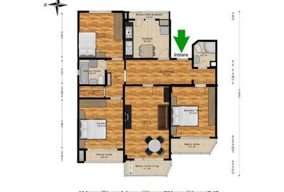 APARTAMENT 4 CAMERE | ETAJ 2 - 36
