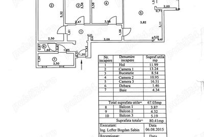 Apartament cu 3 camere decomandat în - 9