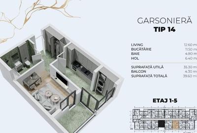 [PROIECT NOU] Garsoniera decomandata, 39 MP, Metrou Berceni - 6