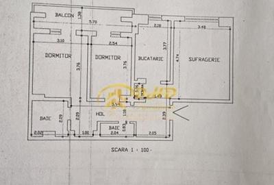 3 camere decomandat,etaj intermediar,zona semicentrala Gara Mare - 12