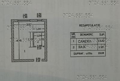 Garsonieră semidecomandată în Brâncoveanu