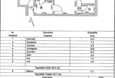 Apartament cu 3 camere semidecomandat, mobilat în Micro 19 - 8
