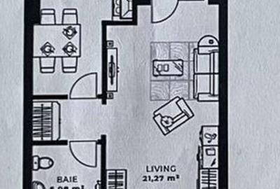 Garsonieră decomandată în Gheorgheni