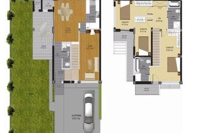 Duplex cu 5 camere cu Canalizare în Tunari - 5