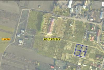 Intravilan 4 loturi de 443 mp Deschidere 21 m Chiscani 25E/m - 2