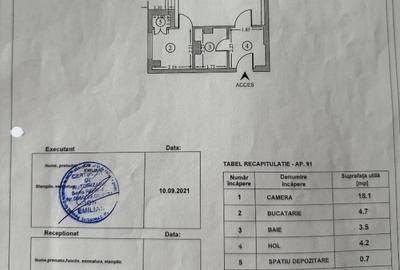 Garsonieră 41mp  renovată instalatii metrou piața Veteranilor călduroasă iarna - 6