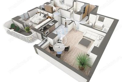 Apartament cu 3 camere în Galata - 2