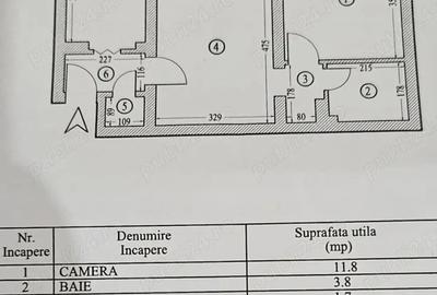 Apartament cu 2 camere semidecomandat în Dacia - 1