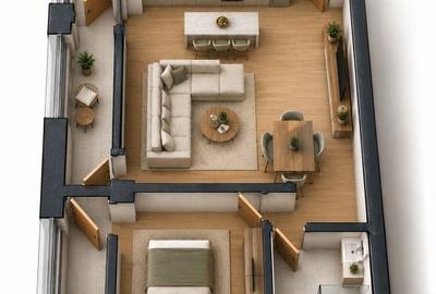Apartament cu 2 camere în Malu Mare