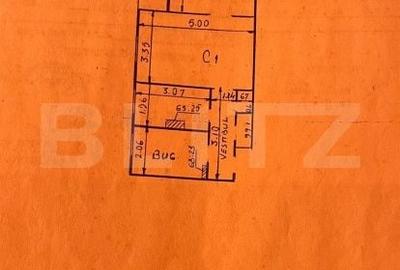 Apartament cu 2 camere semidecomandat în Podu Roș