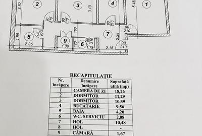 Apartament cu 3 camere decomandat în Central - 3