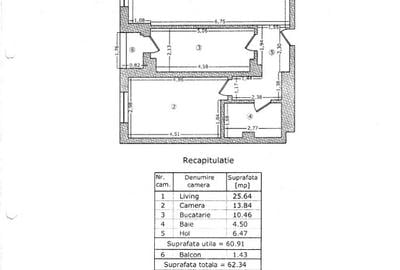 Apartament cu 2 camere decomandat, mobilat în Theodor Pallady - 9