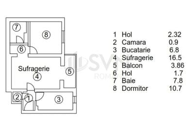Apartament cu 2 camere semidecomandat în Dorobanți - 1