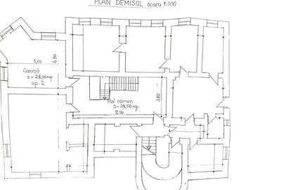 Apartament cu 3 camere decomandat în Central