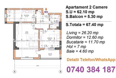 Apartament cu 2 camere decomandat în Apărătorii Patriei - 6