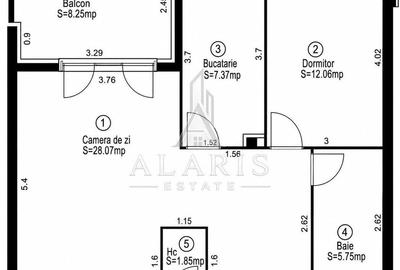 Apartament cu 2 camere decomandat în Lipovei